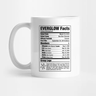 EVERGLOW Kpop Nutritional Facts Mug